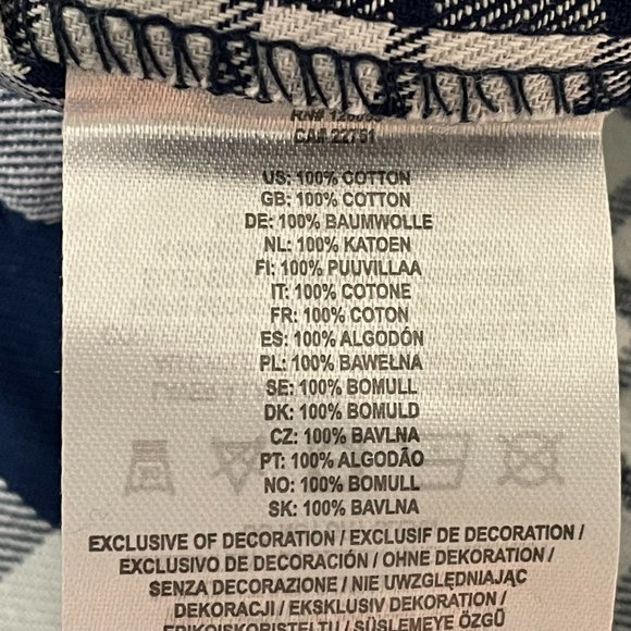 Michigan Wolverines FOCO Mens Flannel Plaid Long Sleeve Button Up Shirt Pocket - Picture 10 of 11